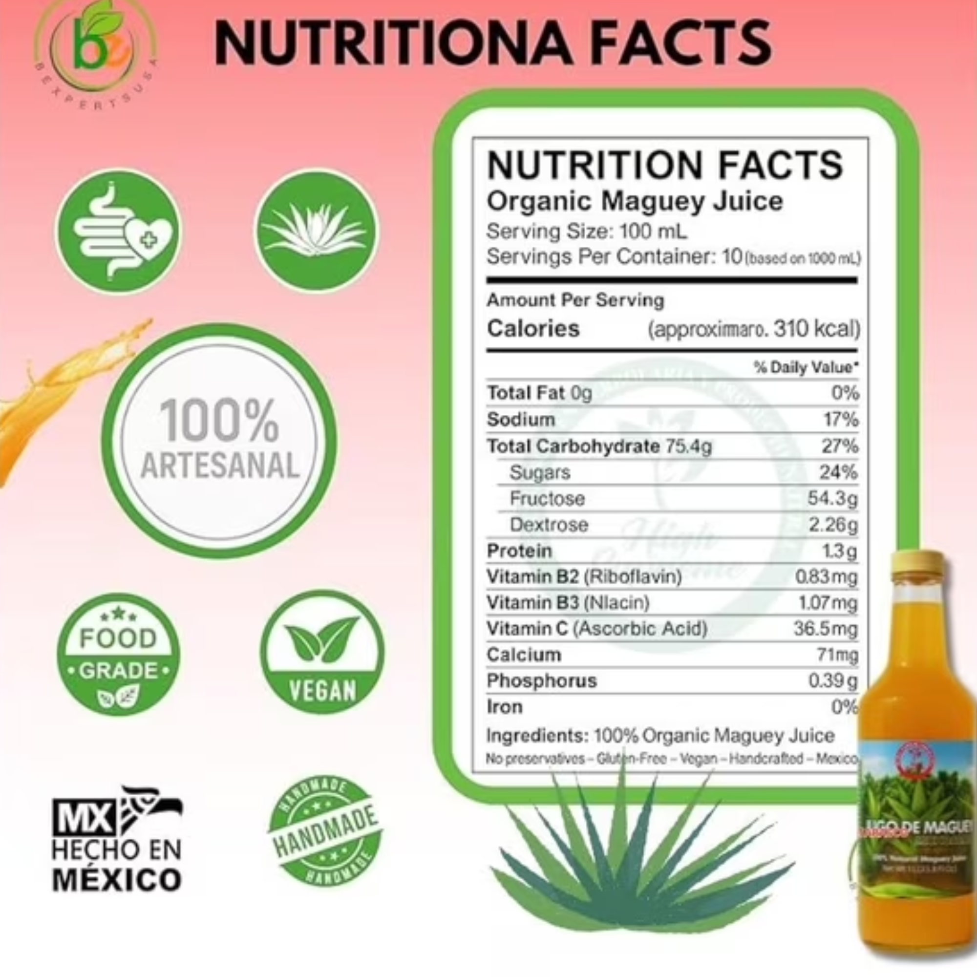 Jugo de Maguey Michoacano