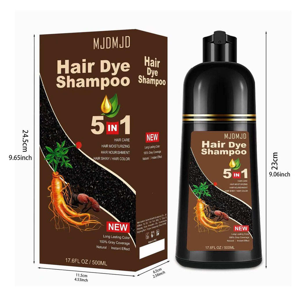 SHAMPOO BLACK HAIR DYE - TINTE - 500 ML