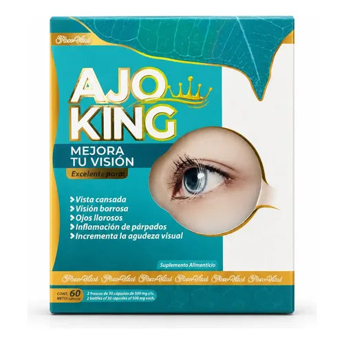 Ajo King Suplemento Para Mejorar La Visión 60 Cápsulas