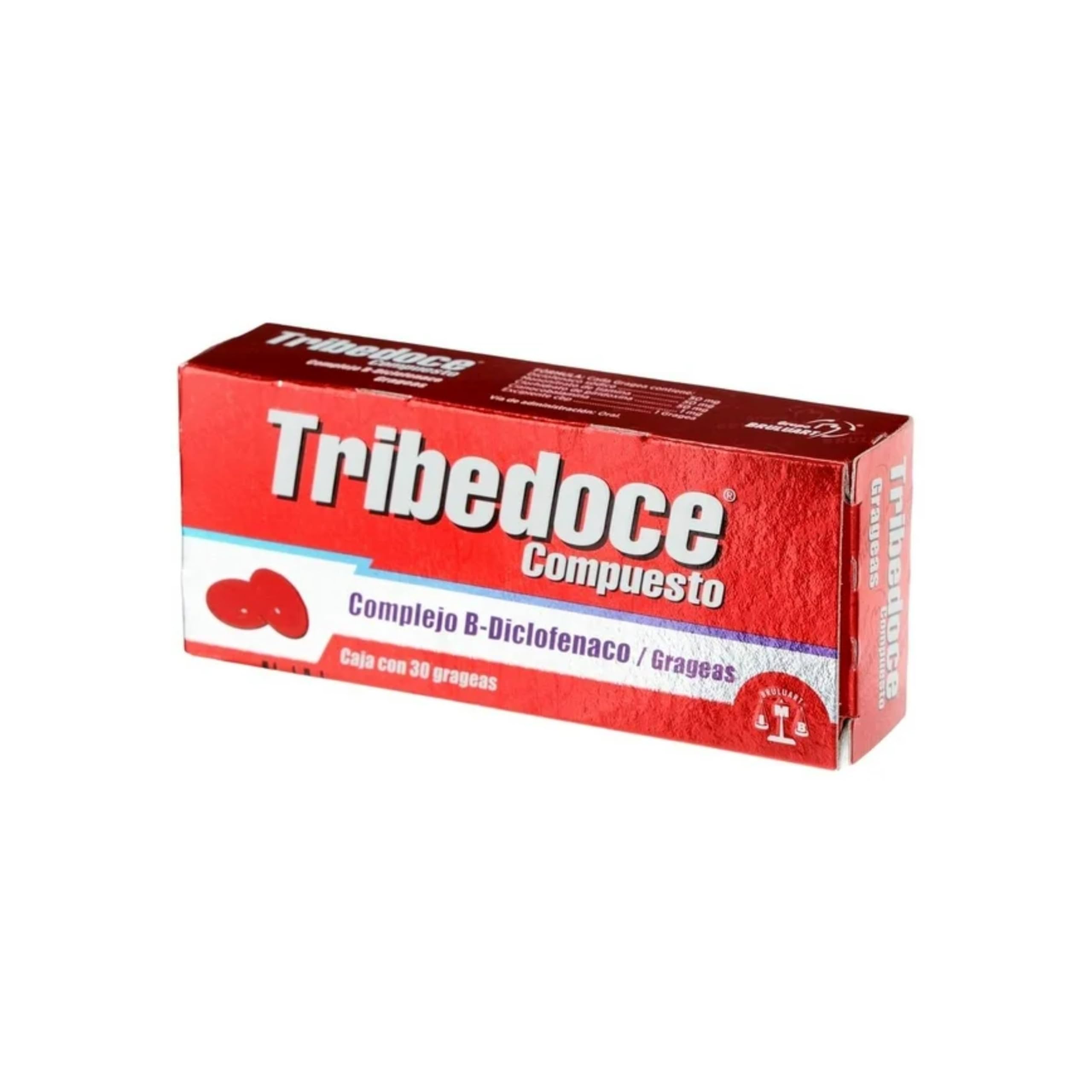 Tribedoce Compuesto Complejo B, Caja con 30 Grageas