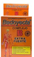Bedoyecta Vitamin Complex B B12 Antioxidant Dietary Supplement - 100 Tabs of 500mg