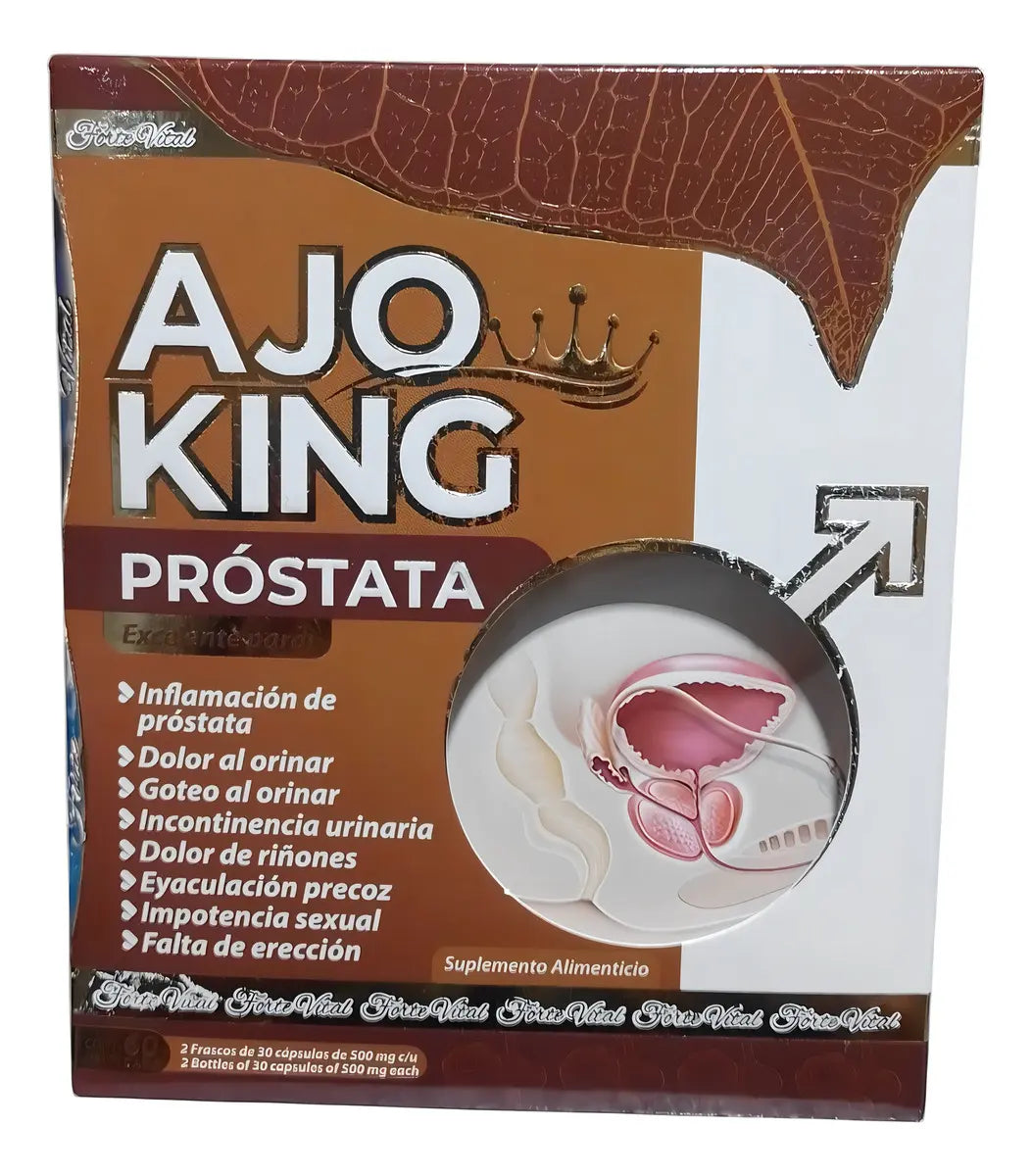 Ajo King Próstata 60 Cápsulas Control Prostático Natural